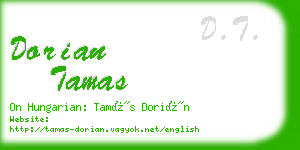 dorian tamas business card